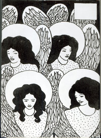 「ルモルトダルサー」の見出しの章、1893年（紙に墨汁） 作： Aubrey Beardsley